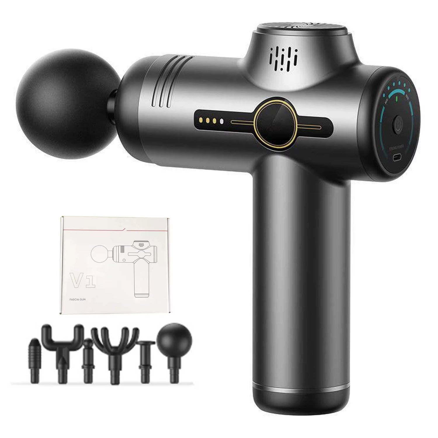 2025 Best Mini Fascial Gun Cordless Handle Sports Percussion Deep Tissue Percussion Muscle Vibration Body Muscle Massage Gun